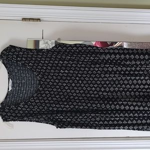 Croft & Barrow Maxi Dress Black and White design